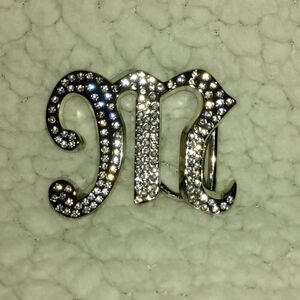 Miss Me Rhinestone Belt Buckle